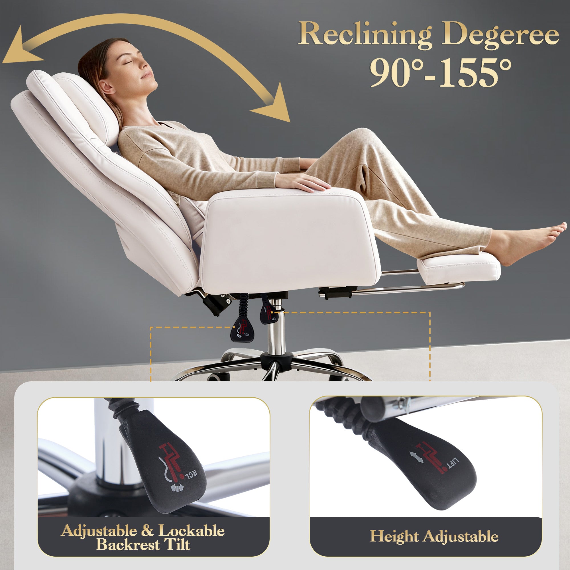FORVEOLUX High Back Office Chair with Flip up Arms, Pet Seat